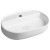 Isvea INFINITY OVAL umywalka ceramiczna nablatowa 60x40cm biały mat 10NF65060-2L