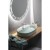 Isvea INFINITY OVAL umywalka ceramiczna nablatowa 60x40cm mint 10NF65060-2T
