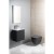 Isvea Infinity miska wc wisząca Rimless 365x53cm antracyt 10NF02004-2C