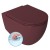 Isvea Infinity miska wc wisząca Rimless 365x53cm maroon red mat 10NF02004-2R