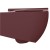 Isvea Infinity miska wc wisząca Rimless 365x53cm maroon red mat 10NF02004-2R