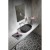 Isvea INFINITY OVAL umywalka ceramiczna nablatowa 55x36cm antracyt 10NF65055-2C