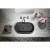 Isvea INFINITY OVAL umywalka ceramiczna nablatowa 55x36cm antracyt 10NF65055-2C